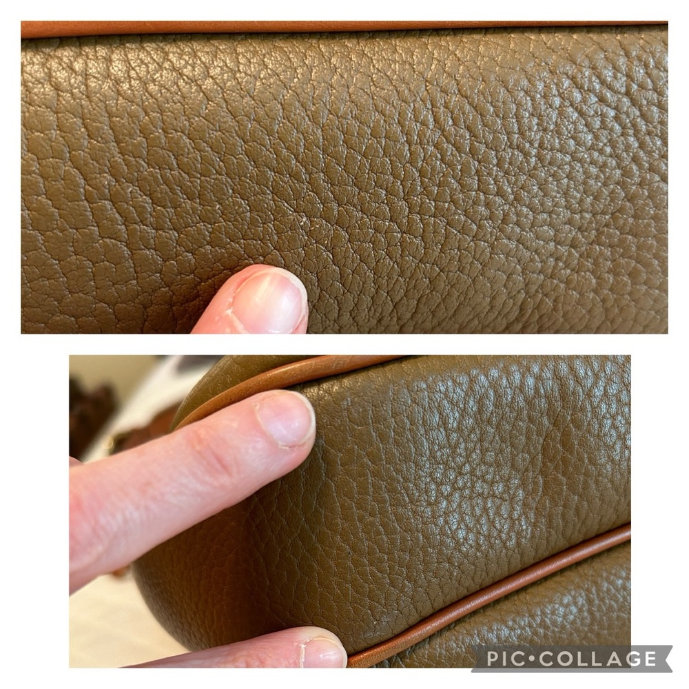 Vintage Dooney & Bourke Large Crescent Sac Hobo R83 in the color Old Gold - Picture 15 of 15